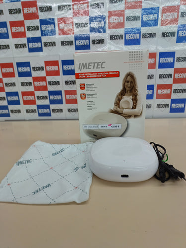 Imetec BW03 - Bolsa eléctrica e inalámbrica, tecnología cerámica, calentamiento ultrarrápido, termostato de seguridad, luz de recarga